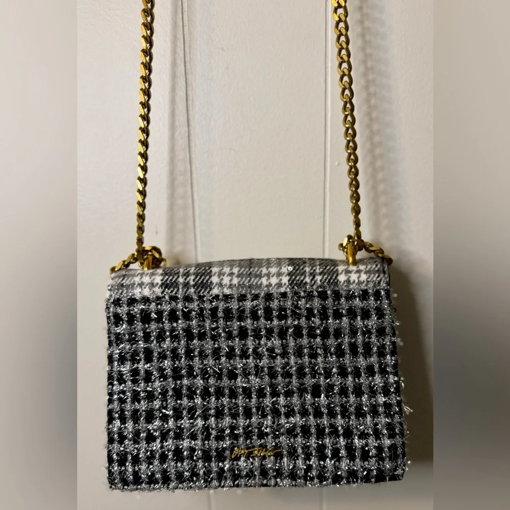 Betsey Johnson NWT Women's Mad About Plaid Convertible Bag - Picture 8 of 13